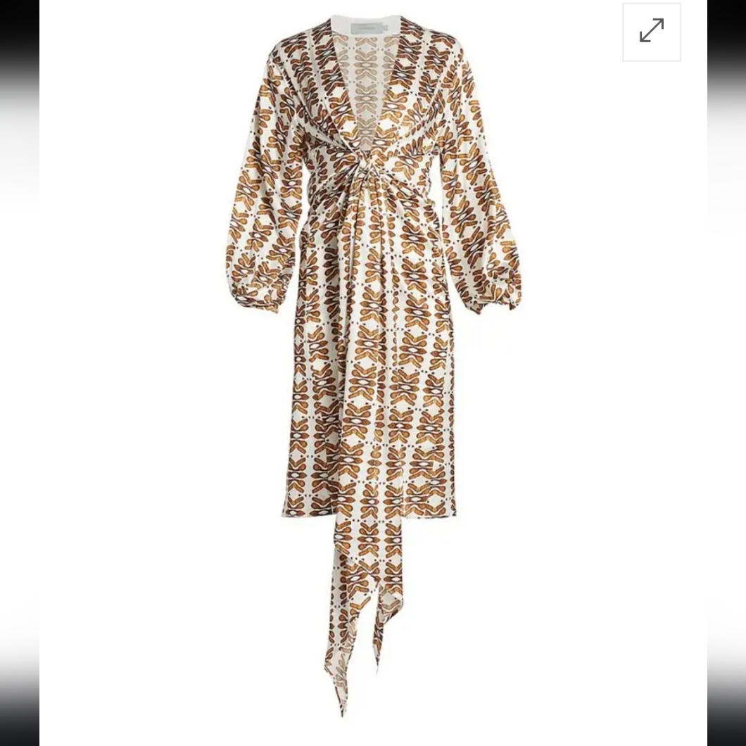Silvia Tcherassi Campalto Robe - Brown White